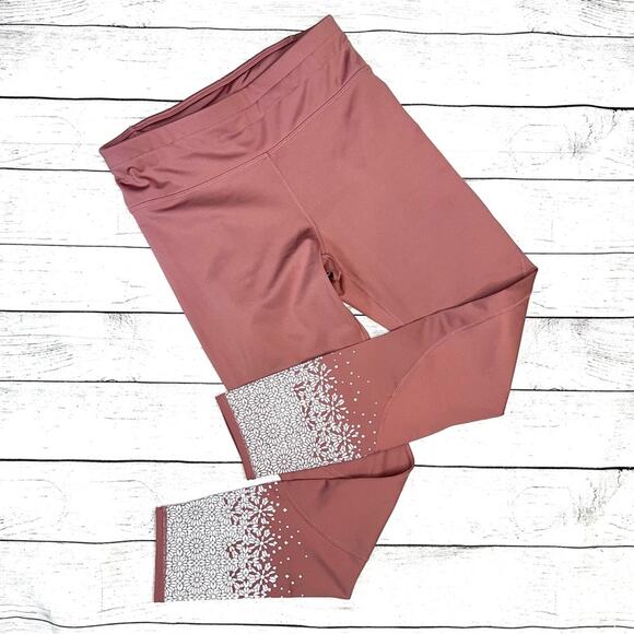 Fabletics Ultracool Mid-Rise Reflective 7/8 Leggings Mauve Size Small - Picture 2 of 6